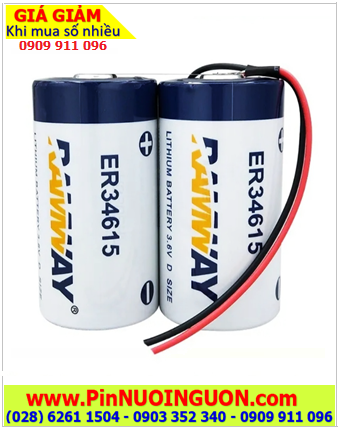 RAMWAY 2ER34615 (2 viên ghép đôi), Pin nuôi nguồn RAMWAY 2ER34615 lithium 3.6v 38 000mAh